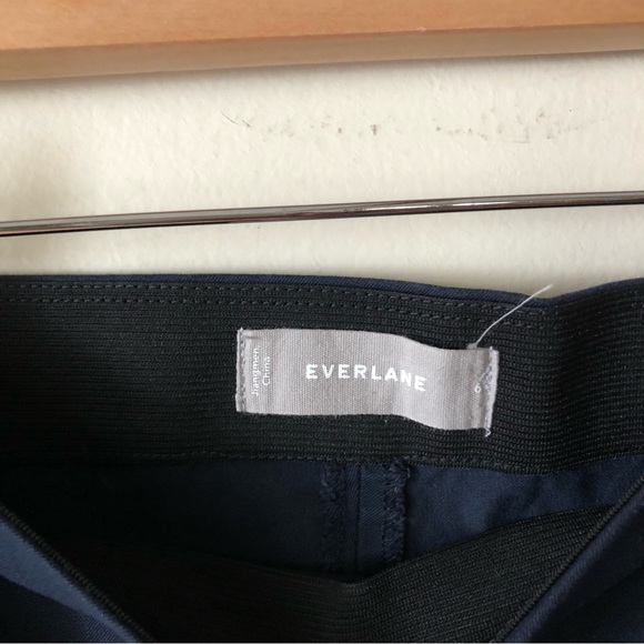 Everlane The Side-Zip Stretch Cotton Pant | Navy - Picture 10 of 11